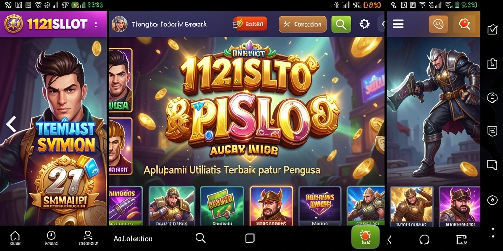 Tampilan antarmuka sederhana dan intuitif dari 1121SLOT.