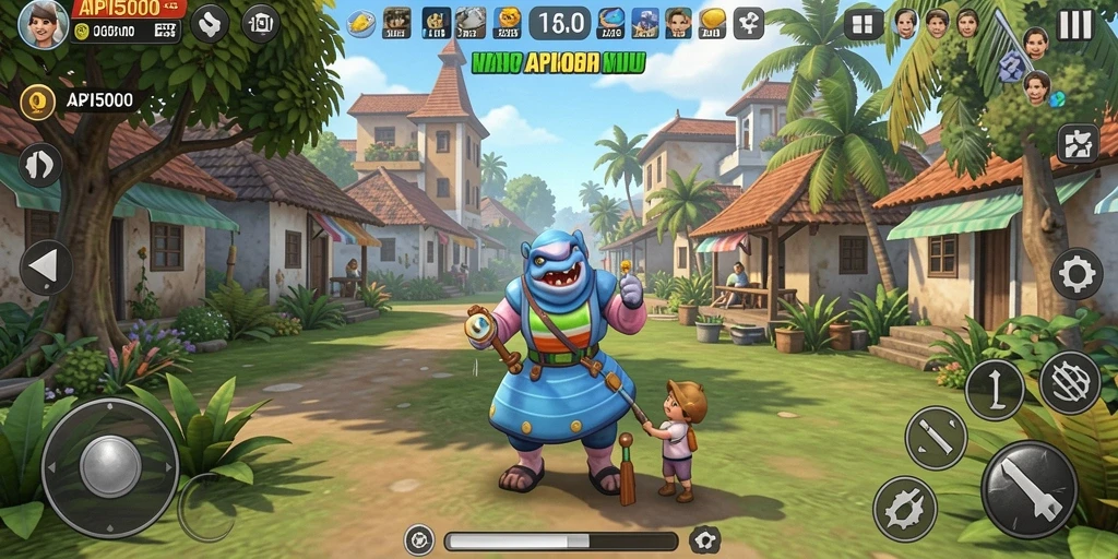Tampilan gameplay API5000 yang memukau dan penuh warna.