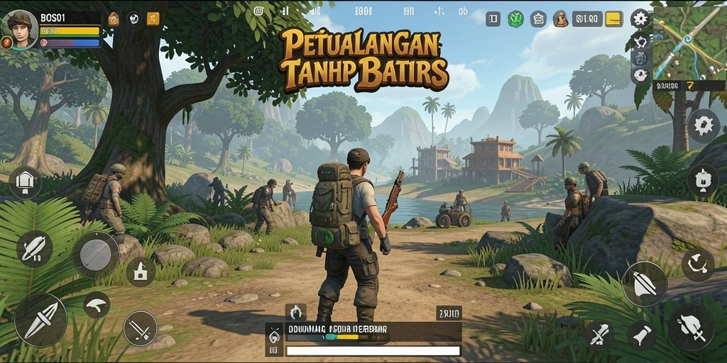 Tampilan gameplay menarik dari dunia terbuka BOS01.