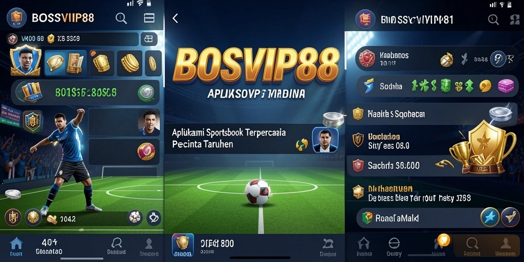 Tampilan antarmuka pengguna BOSVIP88 yang menarik saat bertaruh.