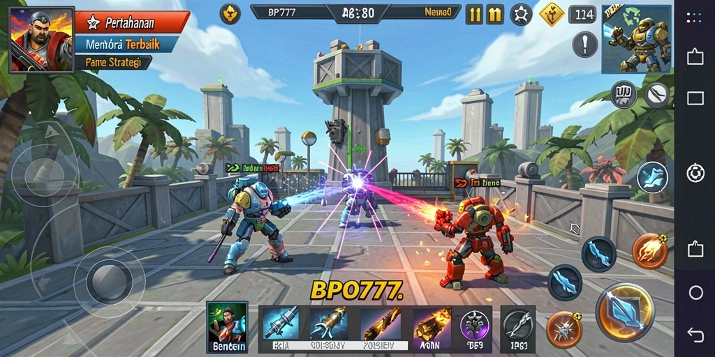 Gameplay seru Tower Defense dengan strategi menara dan pertahanan.