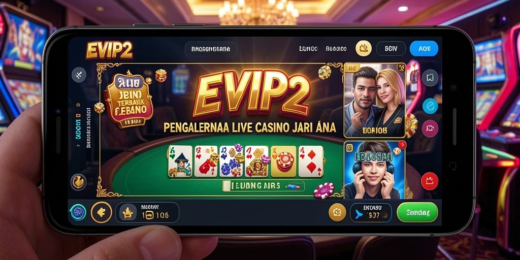 Tampilan gameplay Live Casino yang memukau di EVIP2.