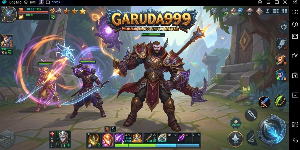 Gameplay GARUDA999 yang menampilkan aksi seru di dunia fantasi.