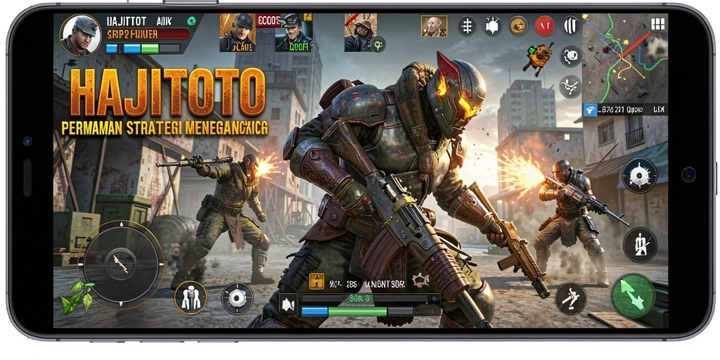 Screenshot gameplay HAJITOTO yang menunjukkan strategi pertempuran yang mendebarkan.