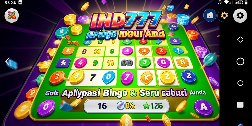 Tampilan gameplay seru dalam aplikasi Bingo IND777.