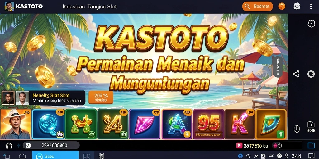 Screenshot utama KASTOTO menampilkan gameplay Slot yang mengasyikkan.