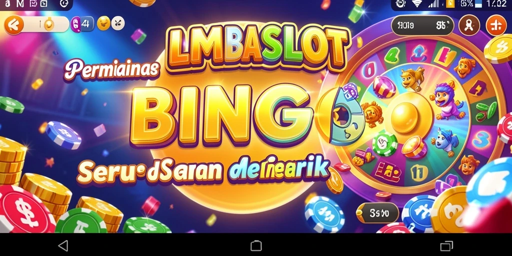 Screenshot LMBASLOT menampilkan gameplay Bingo yang seru dan interaktif.