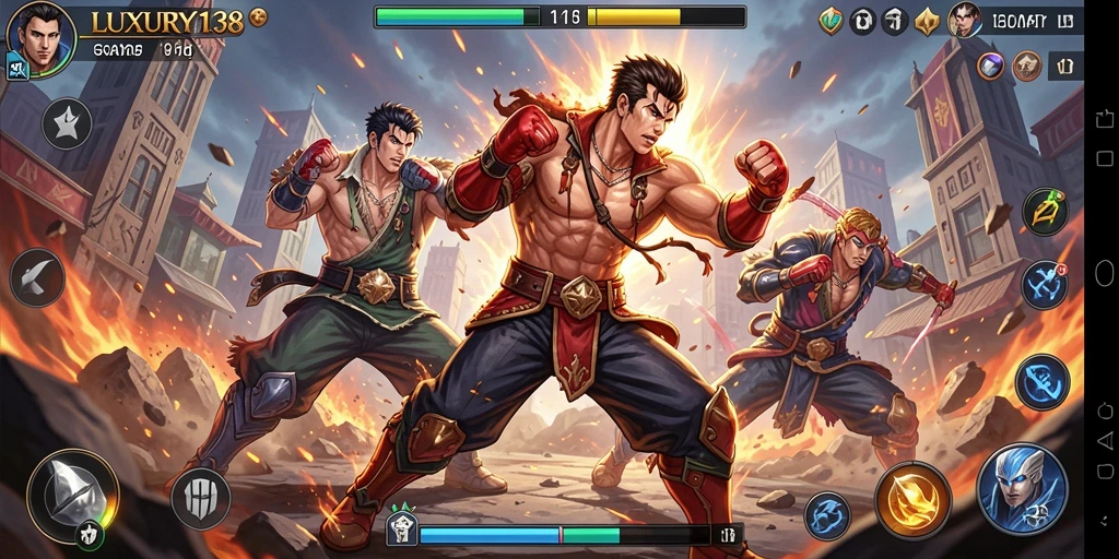 Screenshot gameplay LUXURY138 yang intens dan mendebarkan.