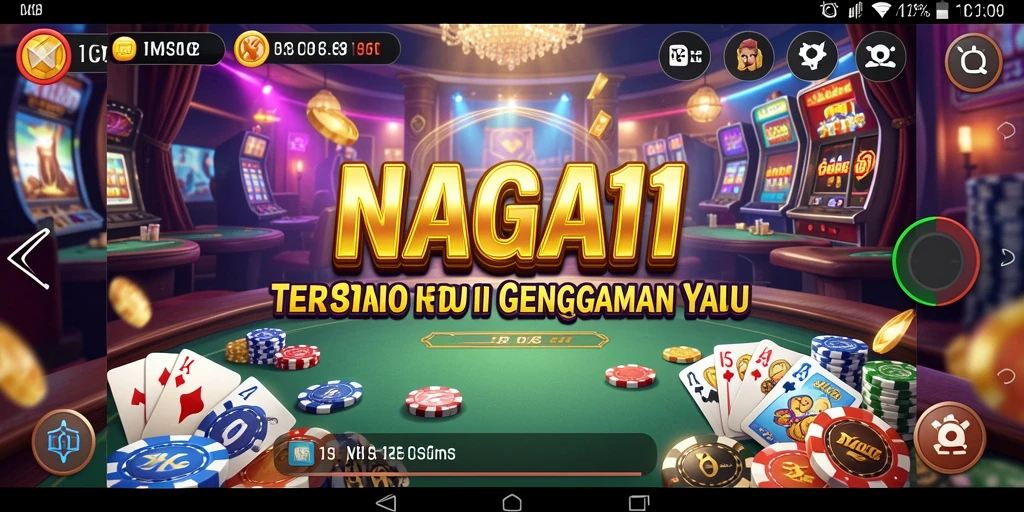 Screenshot utama NAGA11 menampilkan gameplay Kasino yang mengasyikkan.