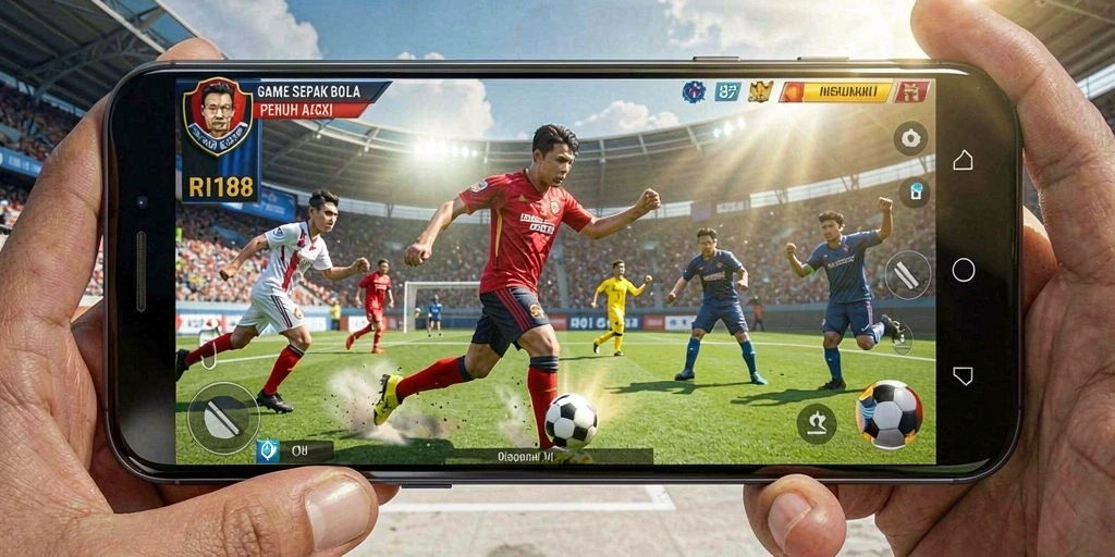 Tangkapan layar gameplay RI188 yang menarik dan penuh aksi sepak bola.
