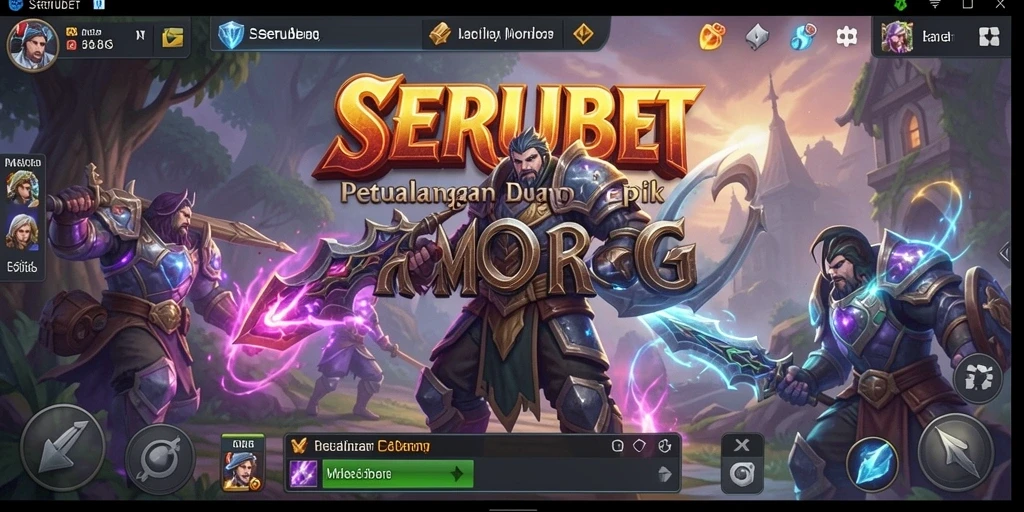 Tampilan seru dari gameplay MMORPG di SERUBET.