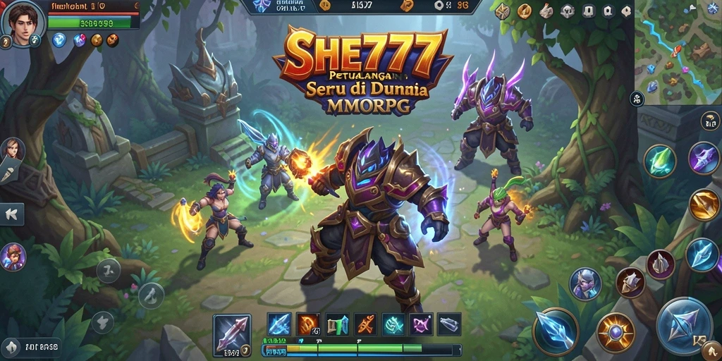 Tampilan gameplay intens dari SHE777 yang penuh petualangan.