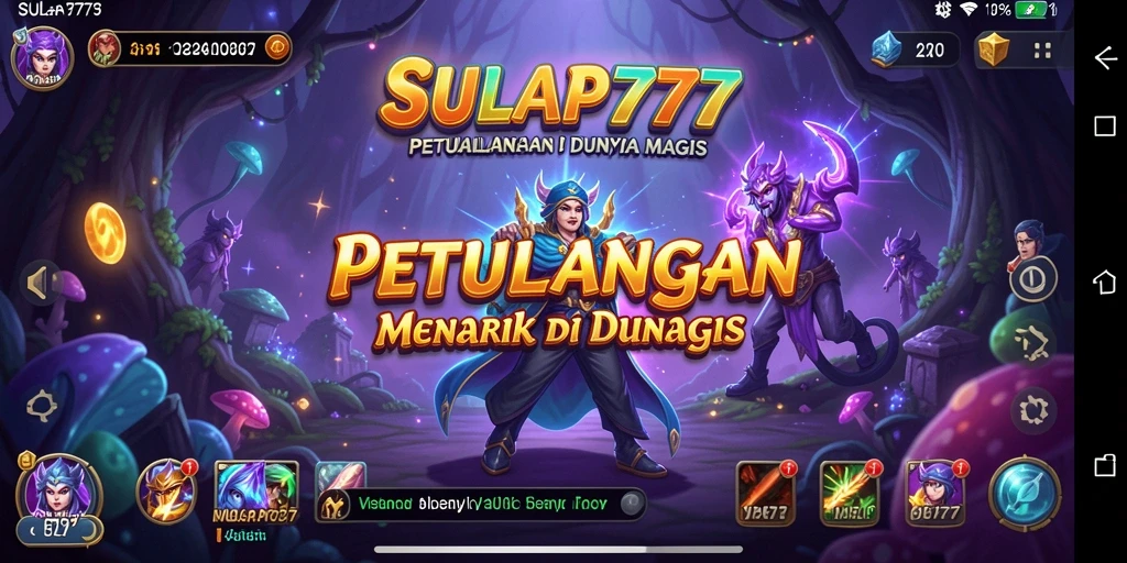 Screenshot utama SULAP777 yang menampilkan aksi petualangan seru.