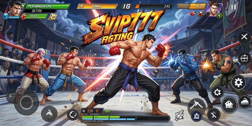 Tampilan gameplay SVIP777 saat pertarungan seru melawan musuh.